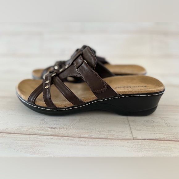 Pierre Dumas comfort sandals brown size 10 new with box - Picture 7 of 10